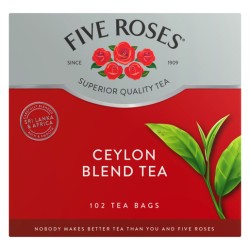 Combo For R130 - 1X Five Roses Tagless Tea Bags 100 Pack & 1X Ellis Brown Coffee Creamer 750g