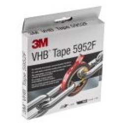 3M 5952F VHB Black Foam Tape, 19mm x 3 m, 1.1 mm Thick