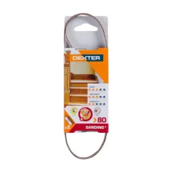 DEXTER Mini sanding belt wood 80 7x454mm 2 pieces