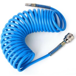 1Pcs 8mm Polyurethane Air Compressor Hose, 5m Blue Retractable Hose, Quick Coupler 1Pcs 8mm Polyurethane Air Compressor Hose, 5m Blue Retractable Hose, Quick Coupler