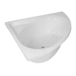 Bath Corner Whelk White Acrylic Built-In W135cmxD135cmxH40cm