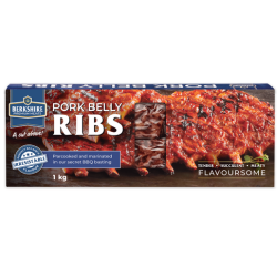 Berkshire Frozen Marinated Cooked Belly Rib 1kg Berkshire Frozen Marinated Cooked Belly Rib 1kg