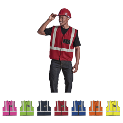 Barron Highway Waistcoat With High Visibility Reflective Tape & ID Pocket