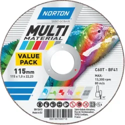 NORTON Cutting disc 115x1x22,2mm C60T-Bf41 Multipurpose