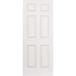Swartland Kayo Tudor Single Timber Interior Door White Deep Moulded Colonist Design 813 x 2032 mm