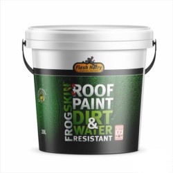 Flash Harry Frog Skin Roof Paint 20 Litre Black + Free Mask