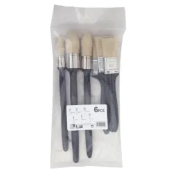 1ST PRICE Brush kit 6 brushes univ flat 30-40-50mm - sash : 15-21-25mm