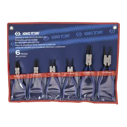 King Tony Pliers Circlip Set 6Pc 180mm & 250mm King Tony Pliers Circlip Set 6Pc 180mm & 250mm