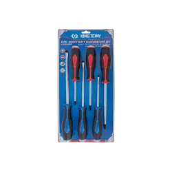 King Tony Screwdriver Set Hex Shank Heavy Duty 6Pc King Tony Screwdriver Set Hex Shank Heavy Duty 6Pc