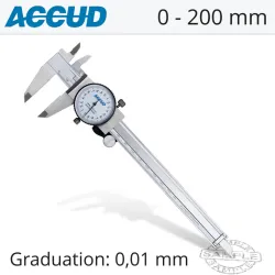 Accud DIAL CALIPER 0-200MM