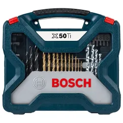 BOSCH 50PC X-LINE TIN-COATED DRILLING & DRIVING BIT SET BOSCH 50PC X-LINE TIN-COATED DRILLING & DRIVING BIT SET
