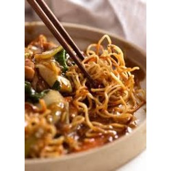 Chinese Chicken Chow Mein with stir-fried egg noodles and vegetables