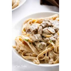 Beef Stroganoff with créme fraiche and herbs