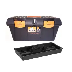 BIG JIM Toolbox Stackable Black 48cm