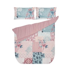6 PIECE PATCHWORK POLYESTER COMFORTER SET DOUBLE 6 PIECE PATCHWORK POLYESTER COMFORTER SET DOUBLE