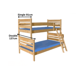 Bunk – Jedi – Tri-Bunk with Mattresses Bunk – Jedi – Tri-Bunk with Mattresses