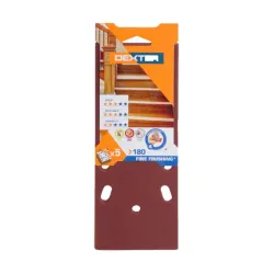 Universal abrasives round holes G120 DEXTER 5 pieces 115x280mm