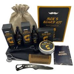 8 Pcs Beard Grooming Care Kit for Men Beard Growth Kit
