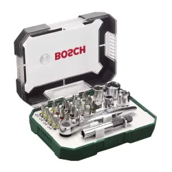 Bosch DIY Screwdriver Bit & Ratchet Set 26Pc