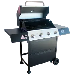 ALVA - SUPER 4-BURNER STAINLESS STEEL GAS BBQ