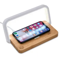Okiyo Yoru Bamboo Wireless Charger & Night Light