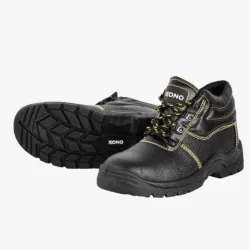 Pioneer Unisex Kono Safety Steel Toe Boot Black