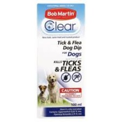 Bob Martin Clear Dog Tick And Flea Dip 100ml