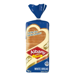 Albany Superior White Bread Sliced 700g