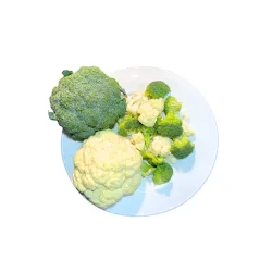 350g Organic Broccoli and Cauliflower Florets