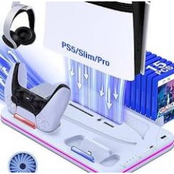 Cooling Station For Gaming Console - Compatible With Playstation 5