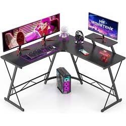 L Shaped Gaming Desk Computer Office Table Workstation