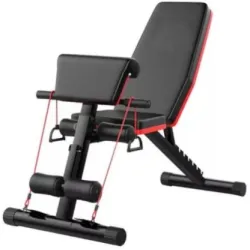 Adjustable Multipurpose Fitness Bench with Preacher Curl Pad for Full Body Strength Training