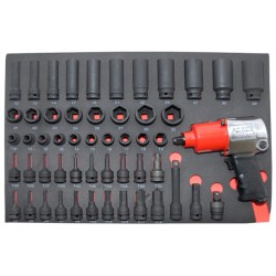 53pc 1/2″ (Inch) Impact Wrench & Socket Set