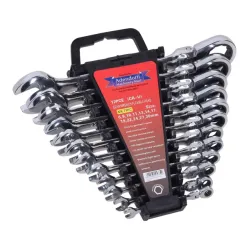 12 PCS Gear Wrench Set with Flexible Head
