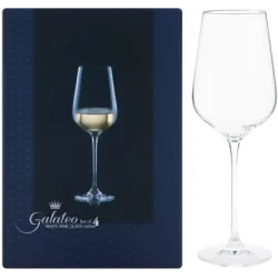 Galateo (Pack of 4) White Wine Glass Set (540 ml, Clear) Galateo (Pack of 4) White Wine Glass Set (540 ml, Clear)