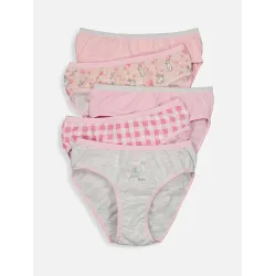 Girls Pink & Multi Unicorn Graphic Print Girls Briefs 3 Pack