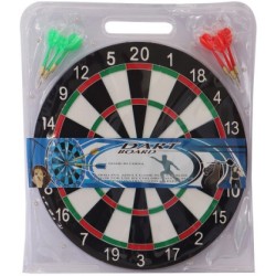 Dart-Board 41 cm Dart Board with 6 Darts Steel Tip Dart