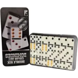 DOMINOES Double Six Color Dots