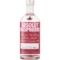 Absolut Raspberry Vodka Bottle 750ml