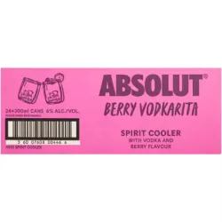 Absolut Berry Vodkarita Spirit Cooler 24 x 300ml