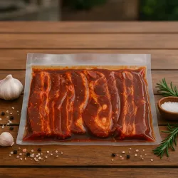 BEEF RASHERS - RED WINE & GARLIC 1KG