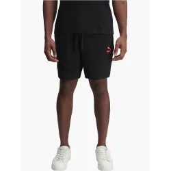 PUMA Black Small Logo Fleece Shorts