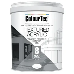 Colourtec exterior textured paint white 20l