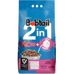 Bobtail 2 in 1 Steak 6.5 kg Dry Adult Dog Food