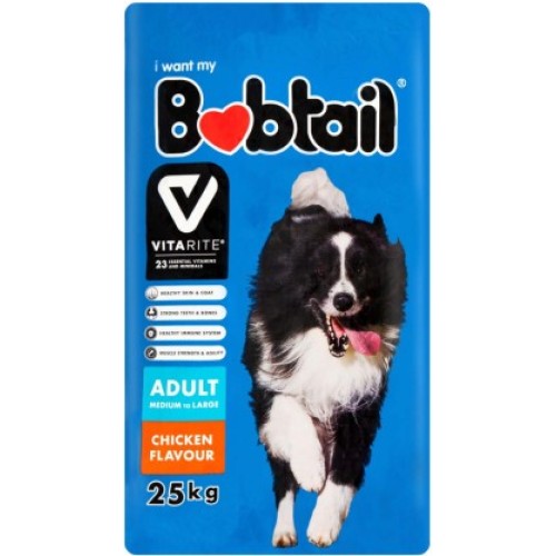 Bobtail Vitarite Chicken 25 kg Dry Adult Dog Food