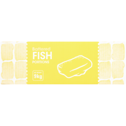 Atlantis Seafood Frozen Battered Hake Fish Portions 9kg
