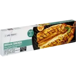 Cape Point Frozen Ready To Grill Braai Snoek 1kg