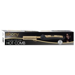 Carmen Ebony 30W Hot Comb Black & Gold SEL