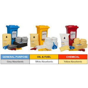 Spill Kits for oil, chemical, and general liquid spills.