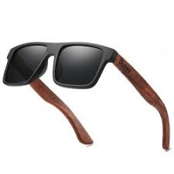 Dubery - High-Quality Polarized Wood Sunglasses - Black